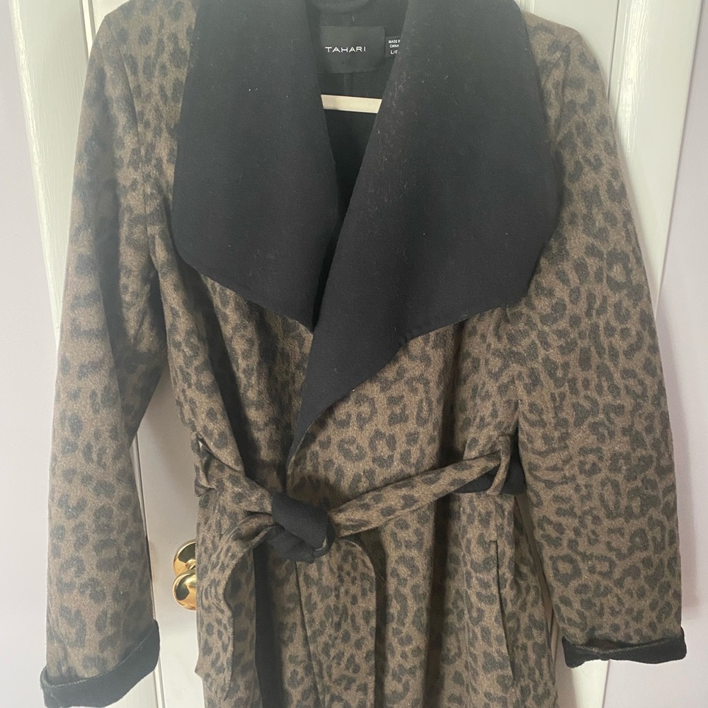 Tahari Leopard Print Jacket